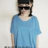 short-sleeved Plain Shirt  Blue